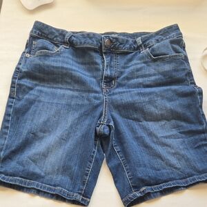 Women's Blue Denim Shorts